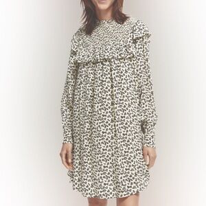 Scotch & Soda Cream and Black Patterned Dress